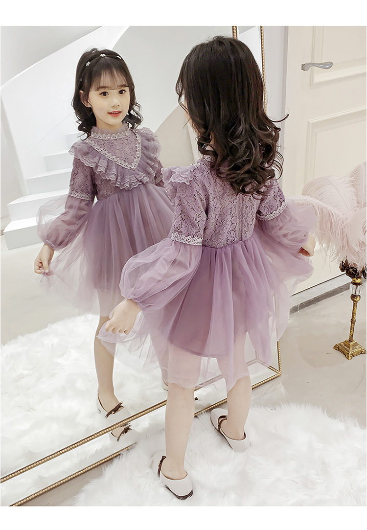 Girl Princess violet dress 