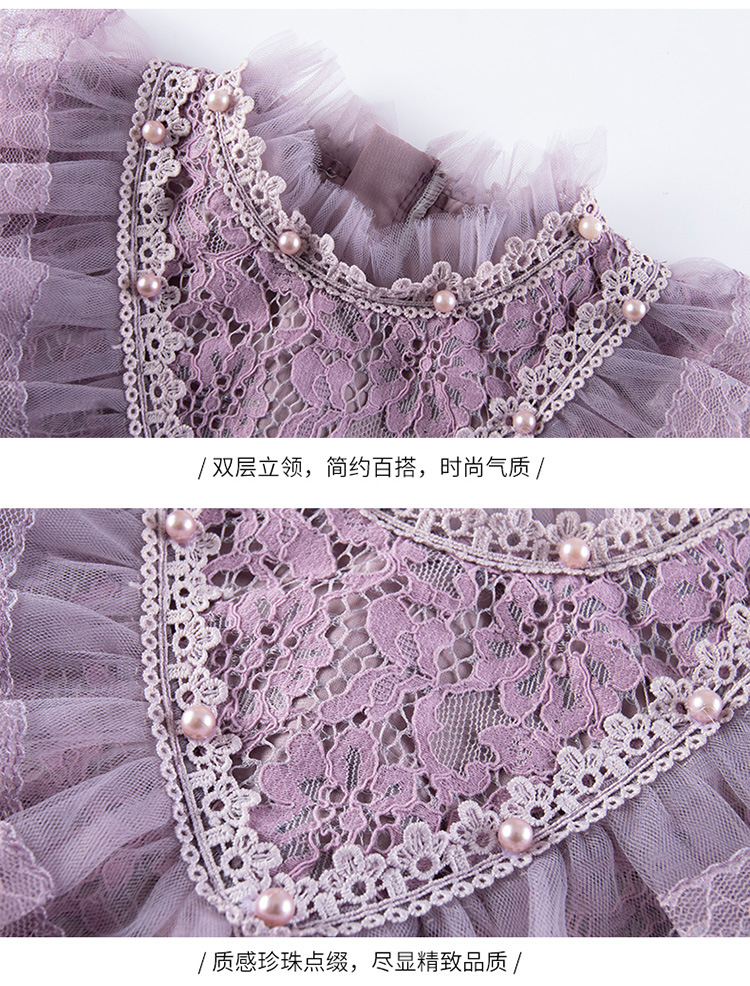 Girl Princess violet dress 