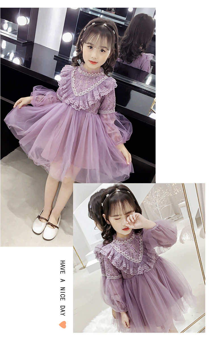 Girl Princess violet dress 